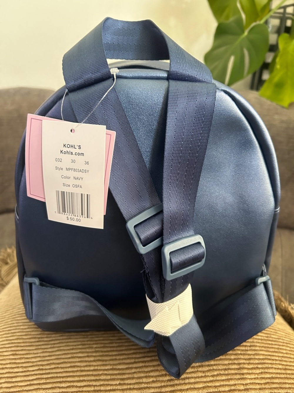 Disney Princess Navy Blue Castle & Floral Mini Backpack - Picture 2 of 6